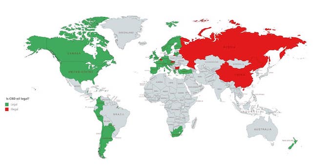 Is CBD Legal: World Map
