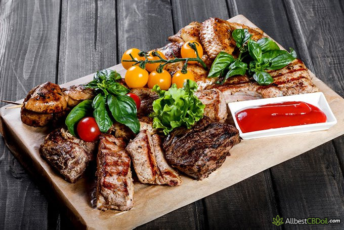 CBN vs CBD: a big portion of food