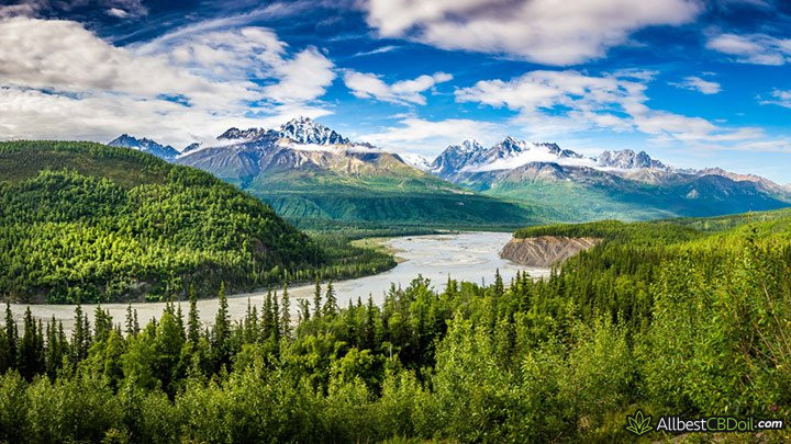 CBD oil Alaska: the beautiful scenery of Alaska.