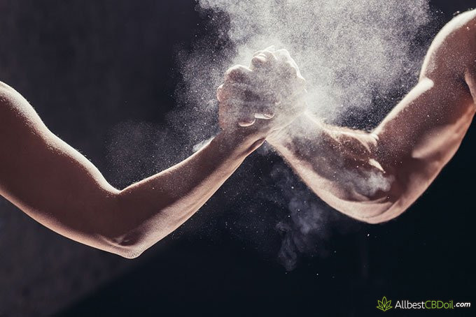 What does CBD feel like: two arms bind together