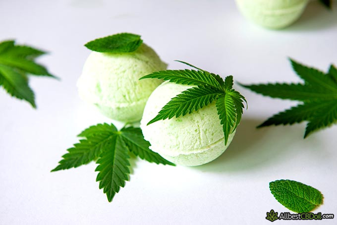 Best CBD bath bombs: a few CBD bath bombs.