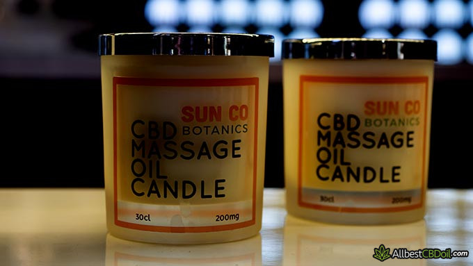 Best CBD oil UK: CBD massage candles.