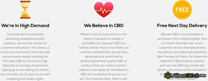 Blessed CBD review: high demand.