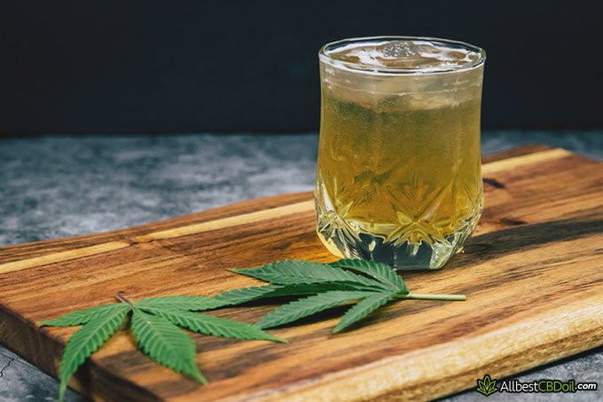 Entourage effect: CBD-infused cold drink