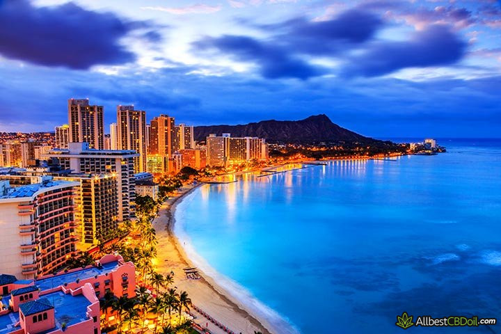 CBD oil Hawaii: Honolulu, Hawaii.