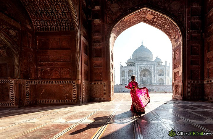 CBD oil India: Taj Mahal.