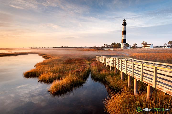 CBD oil NC: A lighthouse in North Carolina.