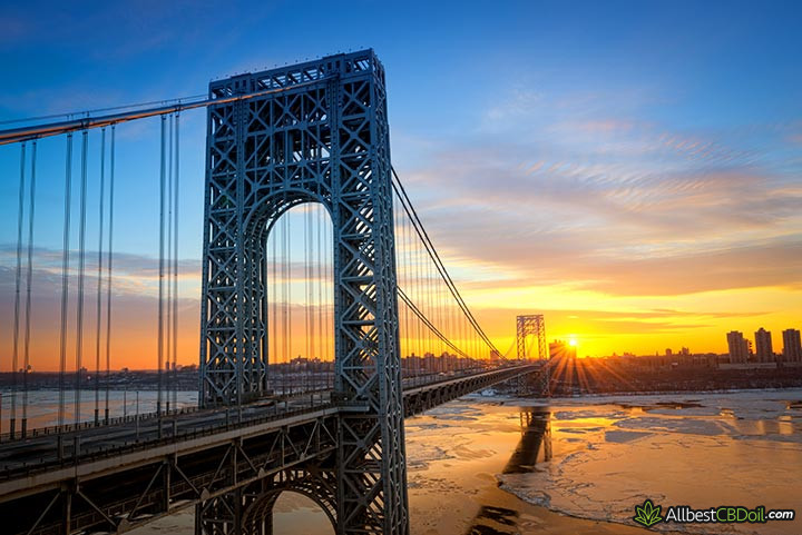 CBD oil NJ: George Washington bridge.