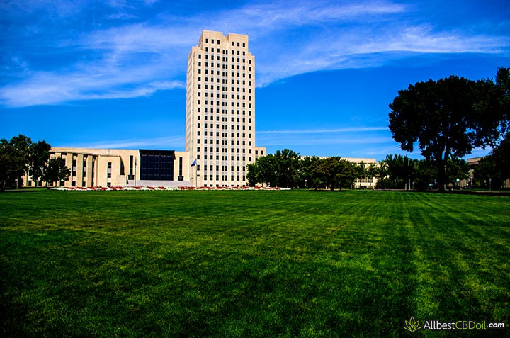 CBD oil North Dakota: state capital.