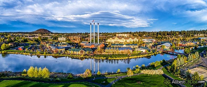 CBD oil Oregon: Old Mill District, Bend, OR.