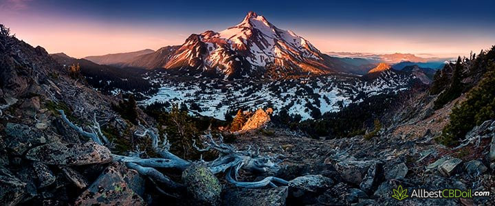 CBD oil Oregon: Mt. Jefferson in Oregon.