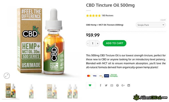 CBDfx review: CBD oil tincture