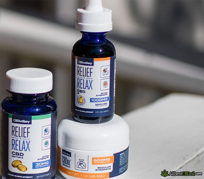 CBDistillery reviews: CBD relief products.