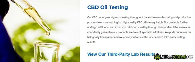 cbdMD reviews: testing process.