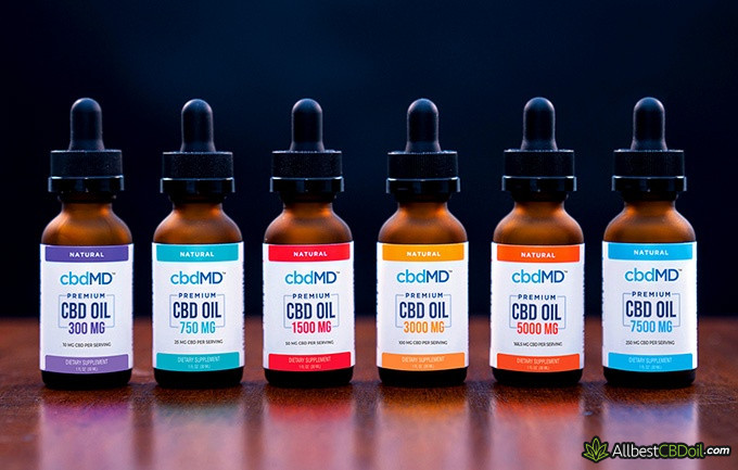 cbdMD reviews: cbdMD premium tincture choice list.