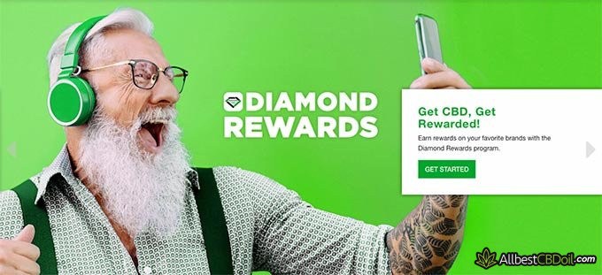 Diamond CBD reviews: reward program.