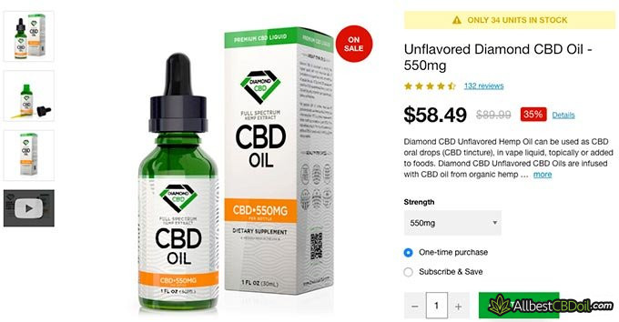 Diamond CBD reviews: the CBD oil.