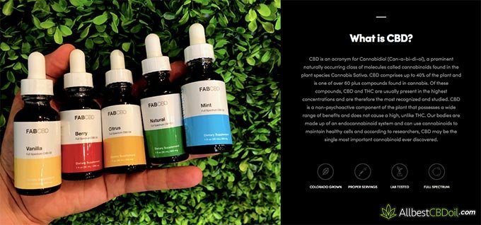 Fab CBD review: what is CBD.