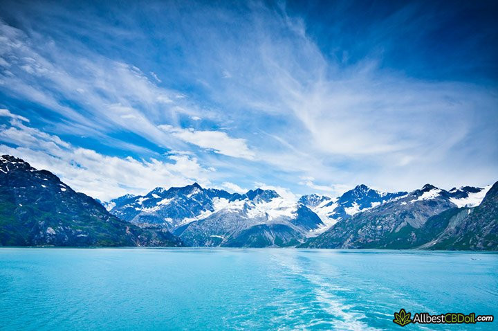 CBD oil Alaska: Glacier Bay, Alaska.