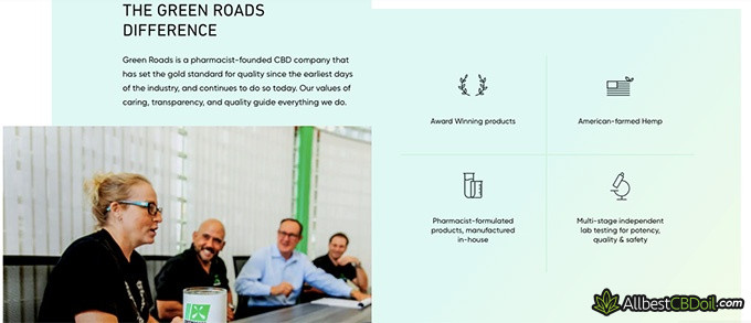 Green Roads CBD review: the features of the Green Roads CBD products.