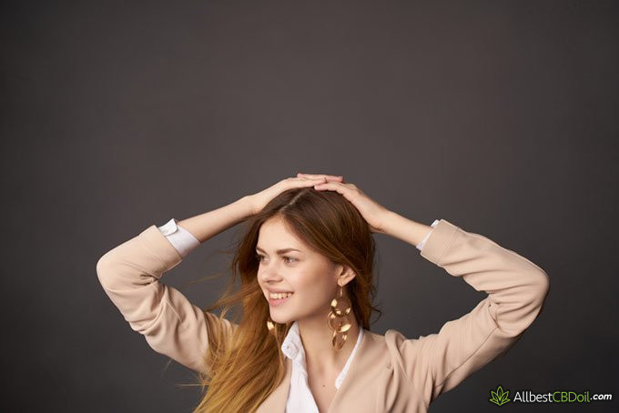 What is CBG: happy woman standing