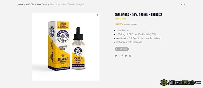 HighKind review: Energise CBD oil.