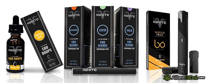 Ignite CBD review: products
