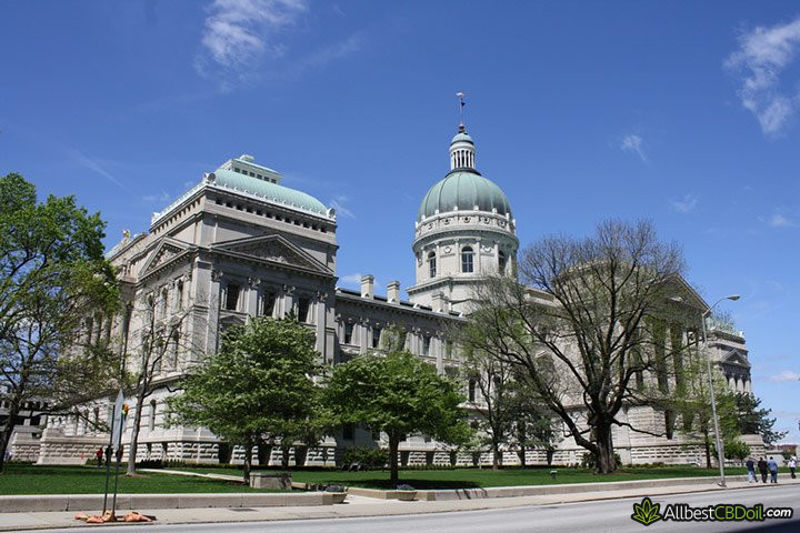 CBD oil Indiana: Indiana Statehouse.