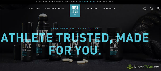 Just Live CBD review: athlete trusted.