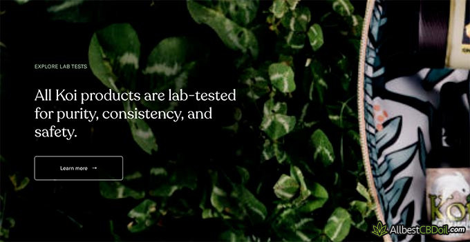 Koi CBD review: independent lab tests.