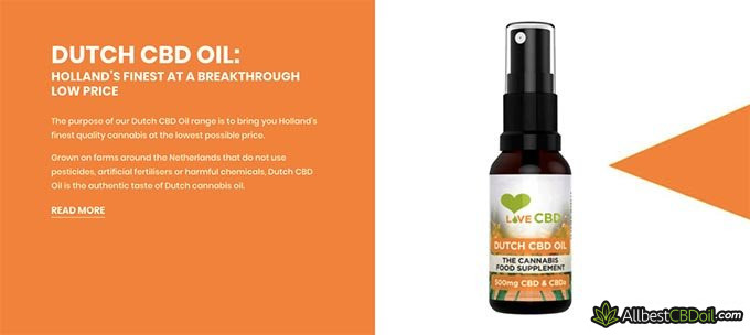 Love CBD review: Dutch CBD oil.