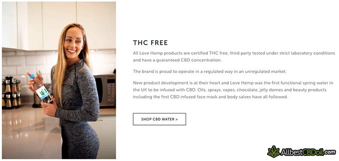 Love Hemp review: THC-free products.