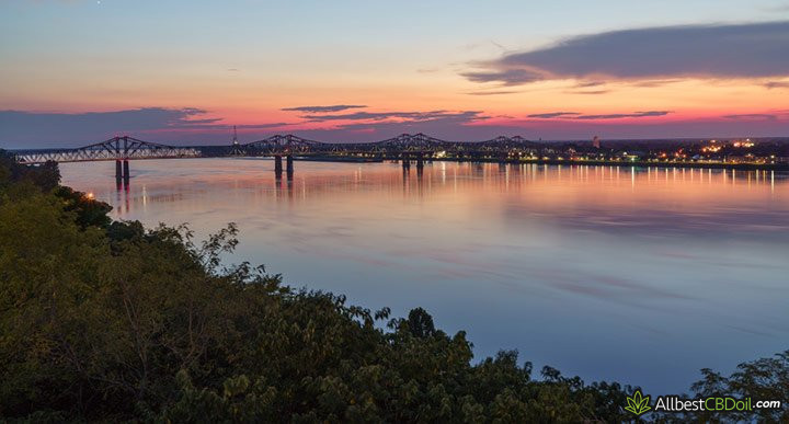 CBD oil Mississippi: a bridge in the distance.