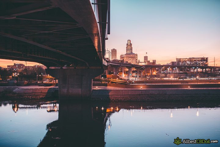 CBD oil Nebraska: under the bridge.