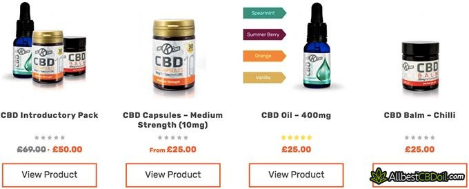 OK CBD oil reviews: CBD product selection.