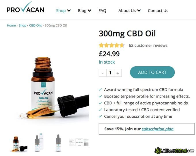 Provacan reviews: the Provacan CBD oil.