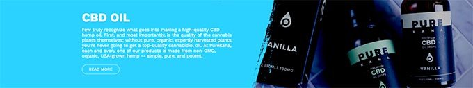 Purekana reviews: CBD oil advert.