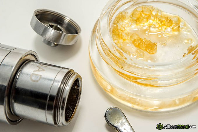 CBD shatter: vaping CBD wax